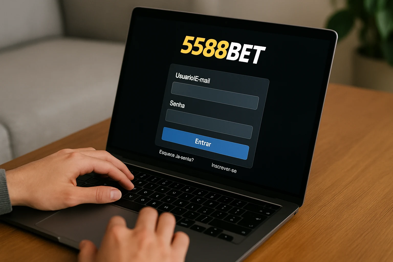 Criar uma nova Conta no plataforma 5588BET