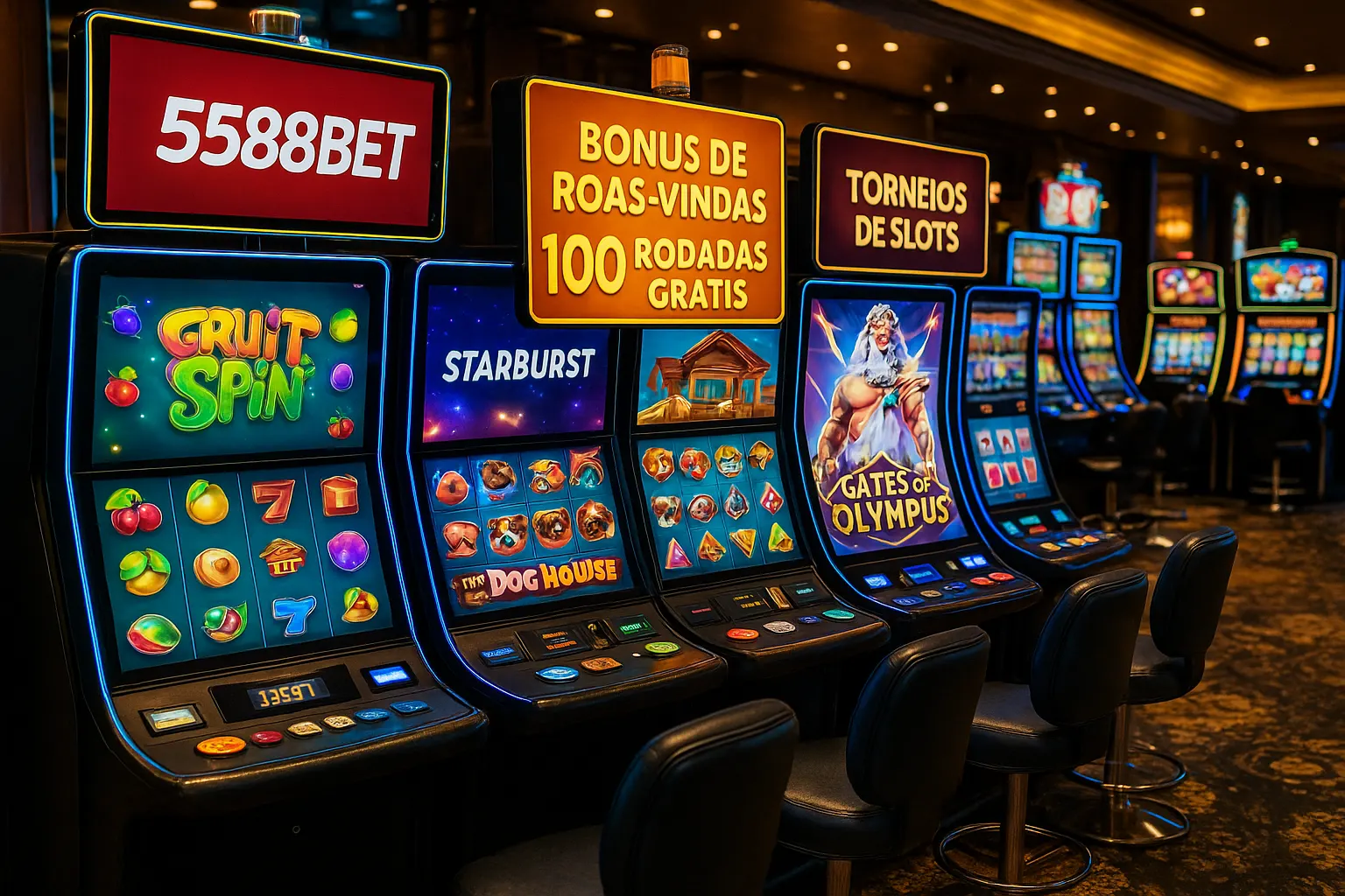 Explore o mundo das slot machines no 5588BET Casino